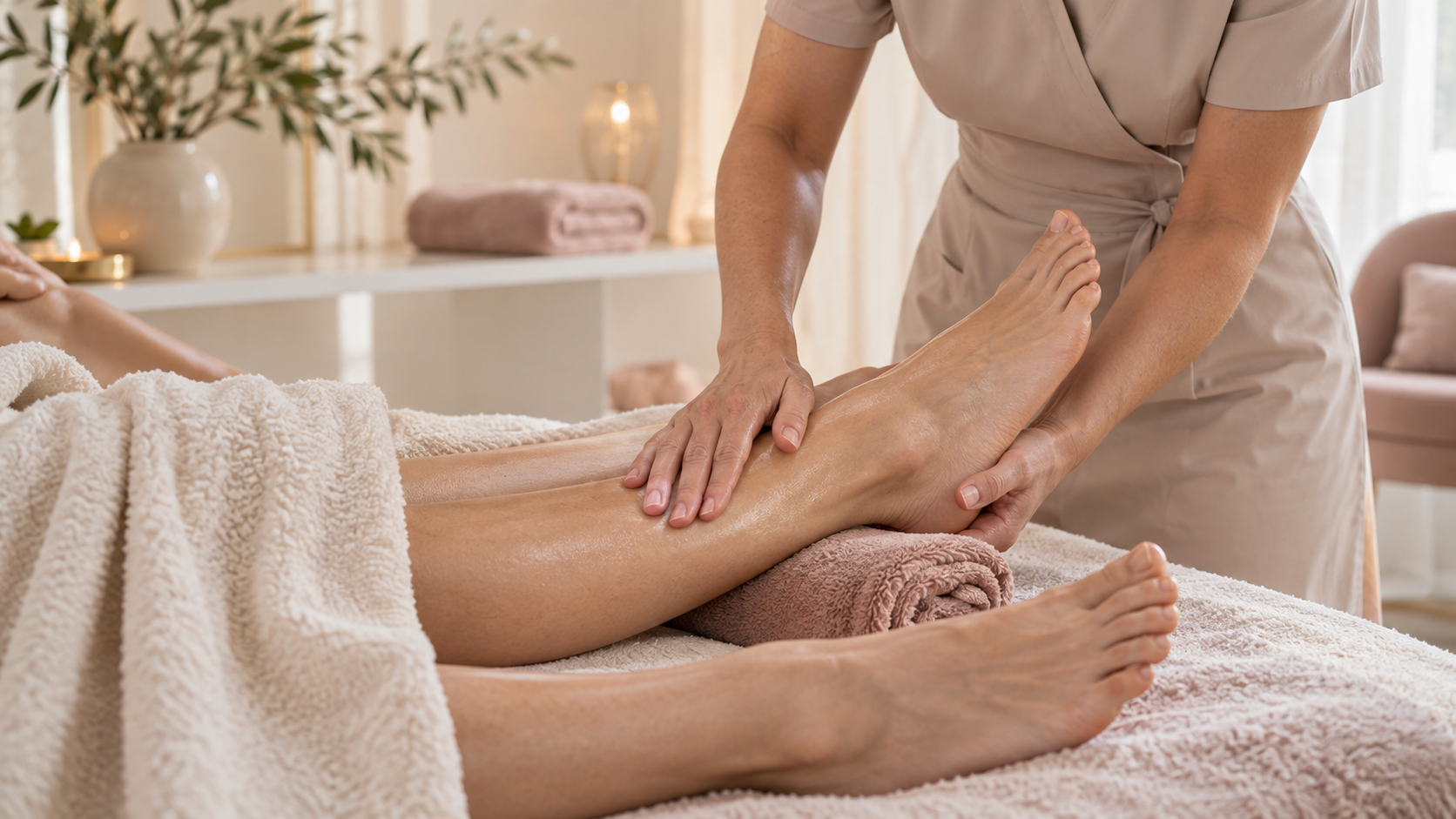 Avkopplande behandling för trötta fötter hos Beautylounge Stockholm
