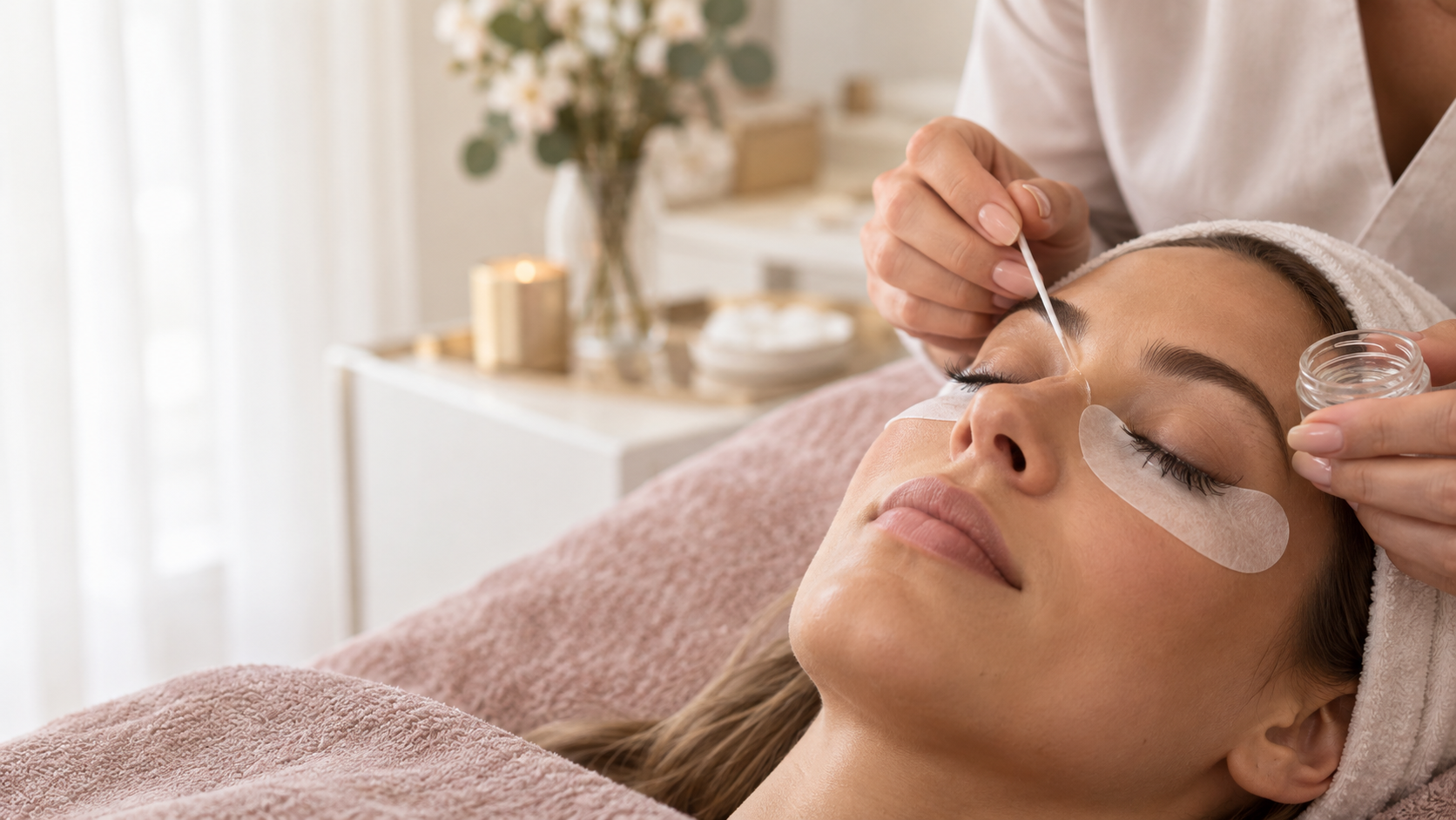 Skonsam borttagning av fransförlängning hos Beautylounge Stockholm
